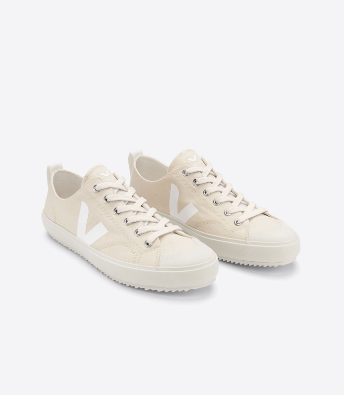 Beige Veja Canvas Areia Women's Nova | HWXFY-7104