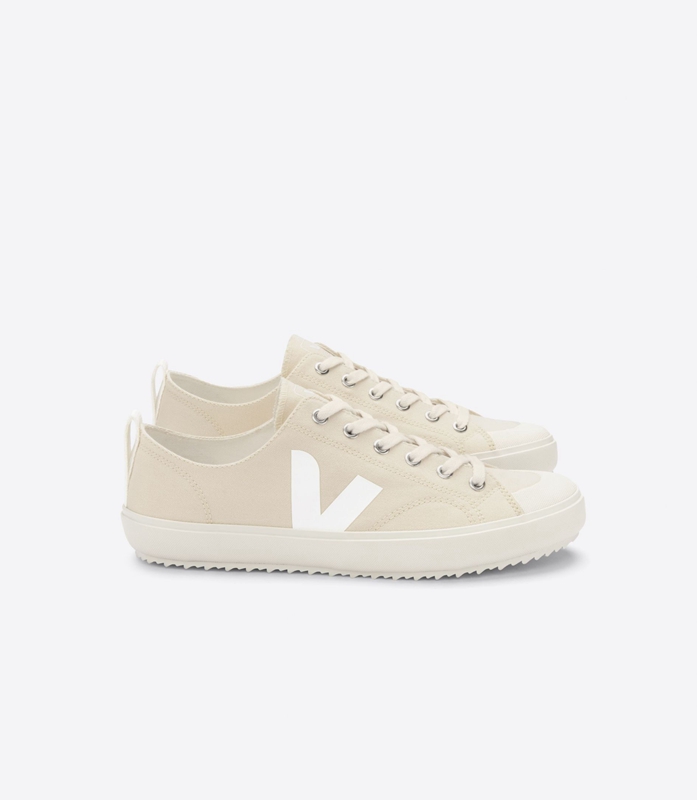 Beige Veja Canvas Areia Women\'s Nova | HWXFY-7104