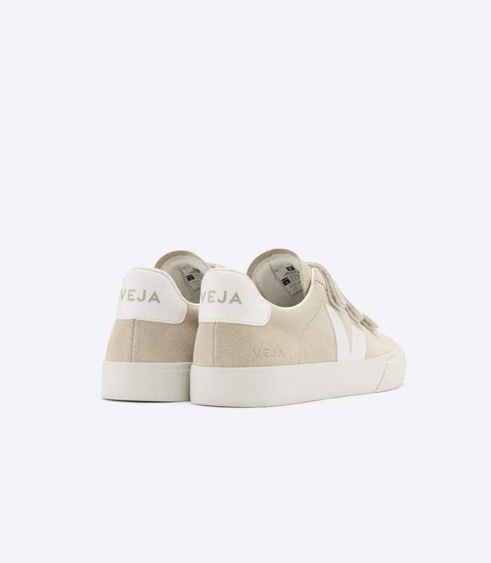 Beige Veja Leather Almond Women's Recife | HCOXP-8073