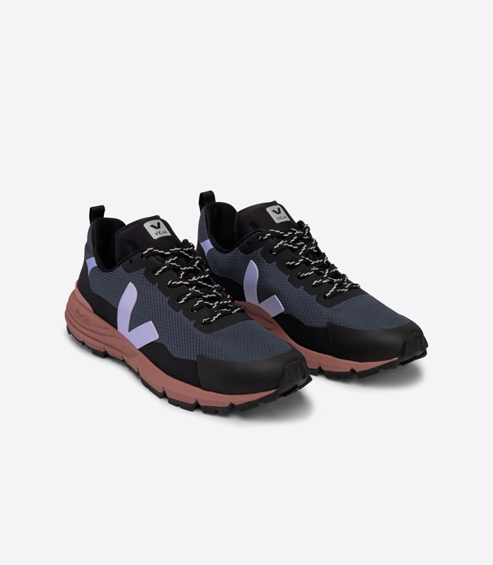 Black Veja Alveomesh Nautico Lavande Women's Dekkan | PVIAH-2903