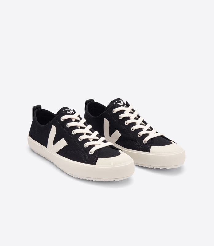 Black Veja Canvas Pierre Men's Nova | VRODL-7241