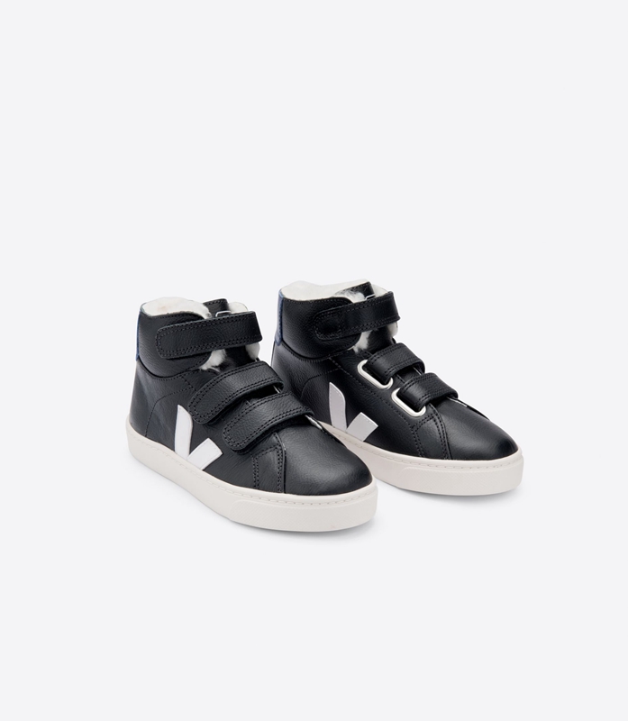 Black Veja Fured Cobalt Kids' Esplar | JLXIV-4615