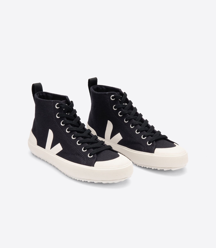 Black Veja Ht Canvas Pierre Women's Nova | OKTPB-5019