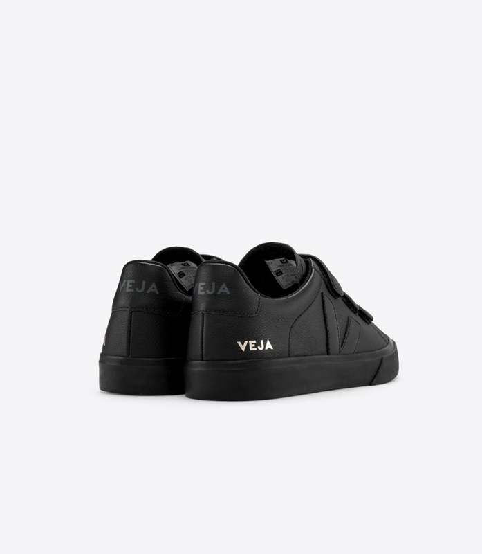 Black Veja Leather Full Men's Recife | UHBVJ-7802