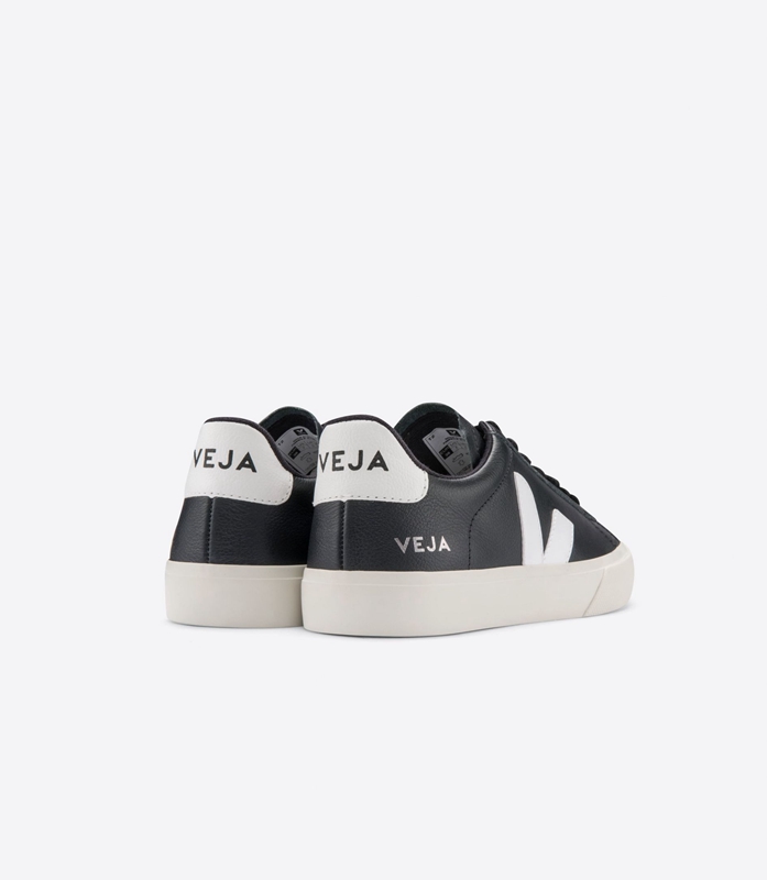 Black Veja Leather Men's Campo | OKIPH-9256