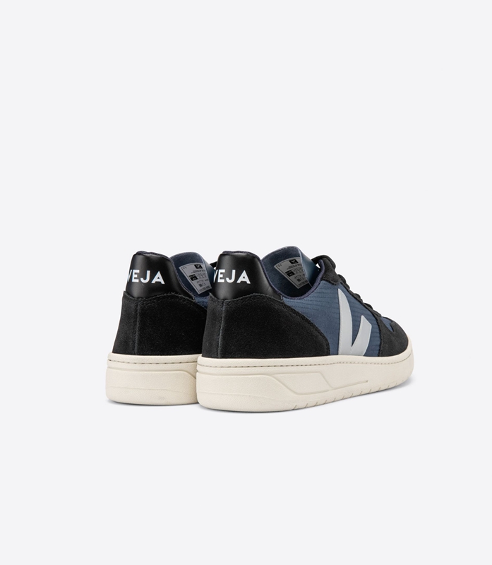 Black Veja Ripstop Nautico Oxford Men's V-10 | LDARZ-2351