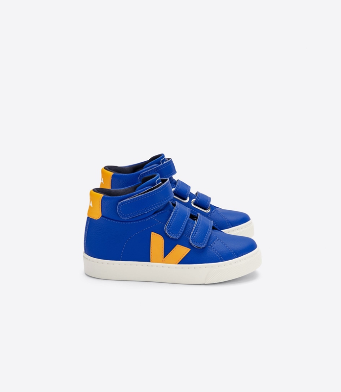 Blue Veja Leather Paros Ouro Kids\' Esplar | DPRHC-2473