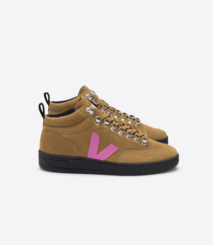 Brown Veja Bastille Suede Tent Ultraviolet Women\'s Roraima | JOMWU-2639