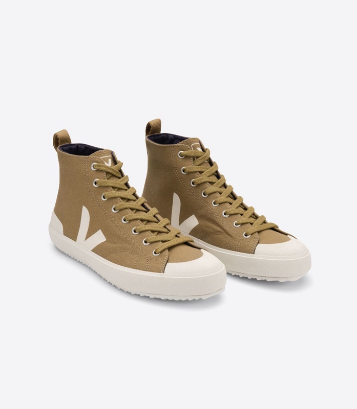 Brown Veja High Top Canvas Tent Pierre Women's Nova | SDQEU-8637