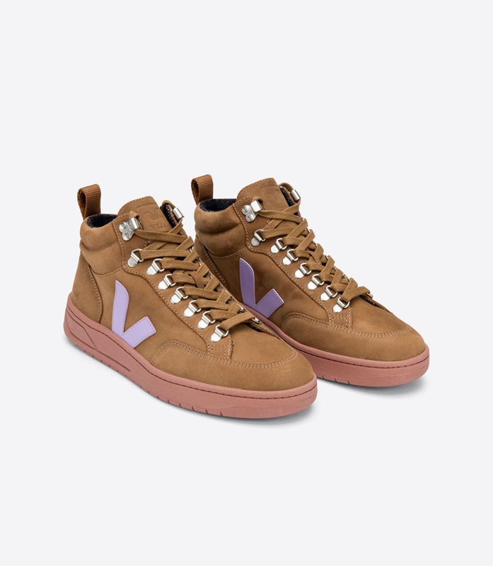 Brown Veja Nubuck Brown Lavande Women's Roraima | AMIYR-8564