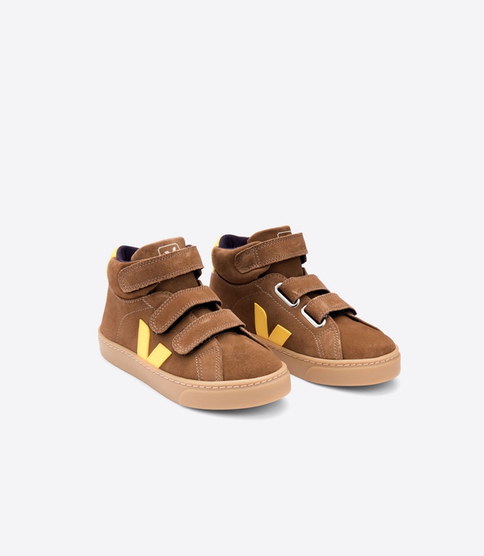 Brown Veja Suede Brown Tonic Kids' Esplar | TXHDM-9516