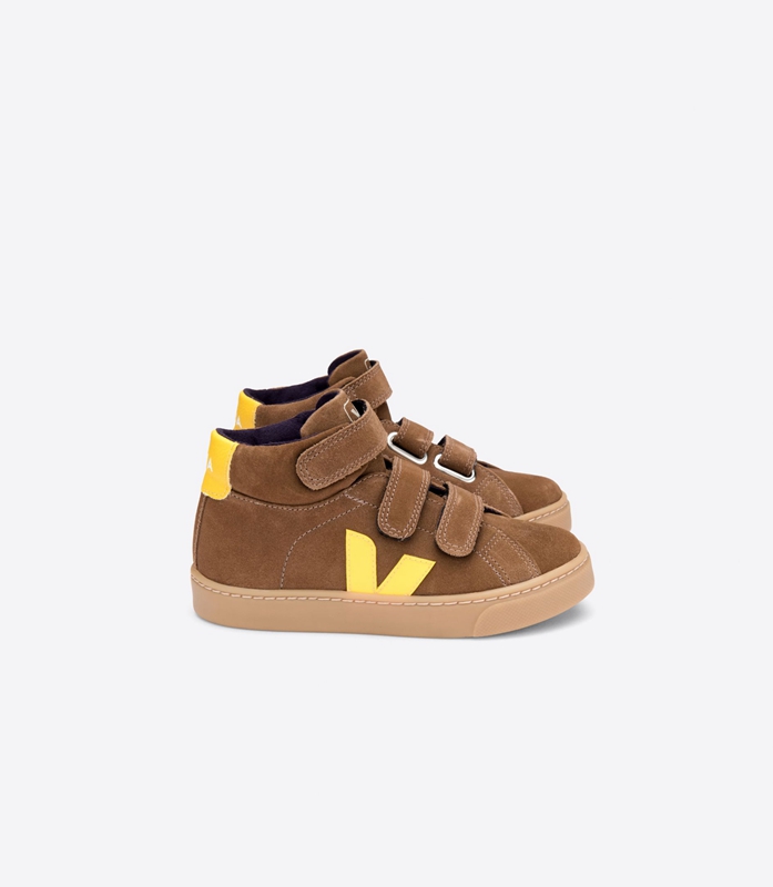 Brown Veja Suede Brown Tonic Kids\' Esplar | TXHDM-9516