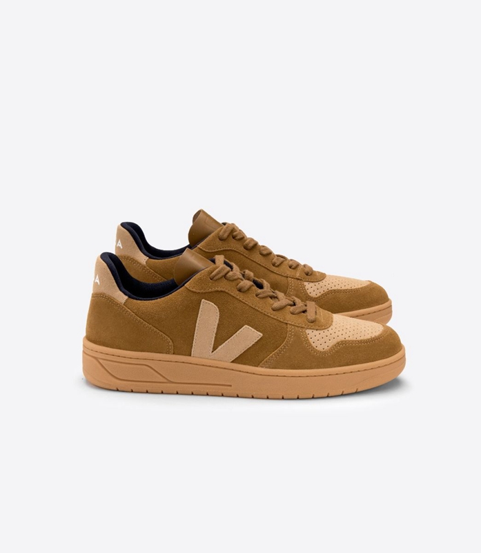 Brown Veja Suede Camel Desert Women\'s V-10 | SHDBG-7915