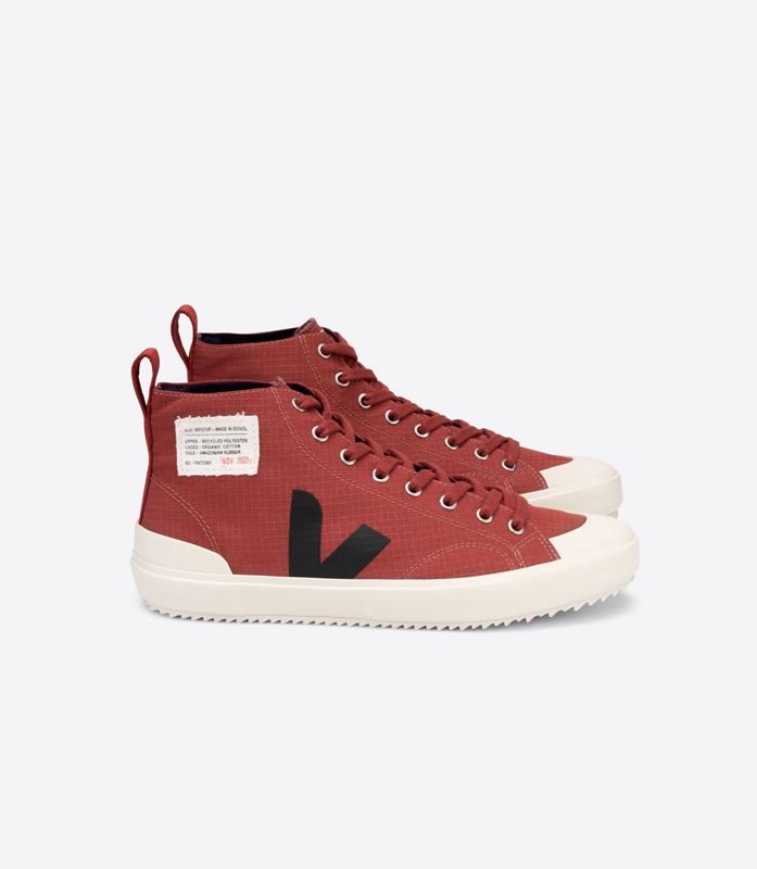 Burgundy Veja Grey Men\'s Nova | LDWEJ-7145