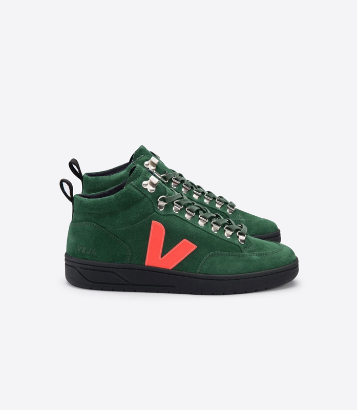 Green Veja Bastille Suede Cyprus Women\'s Roraima | CGVOL-7843