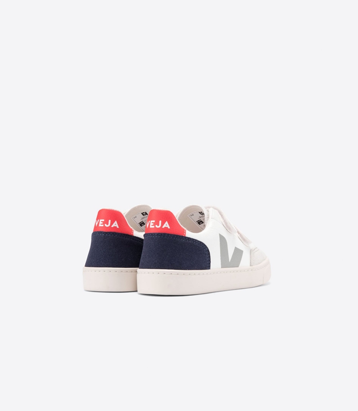 Grey Veja Leather Multico Nautico Kids' V-12 | INSXC-1532