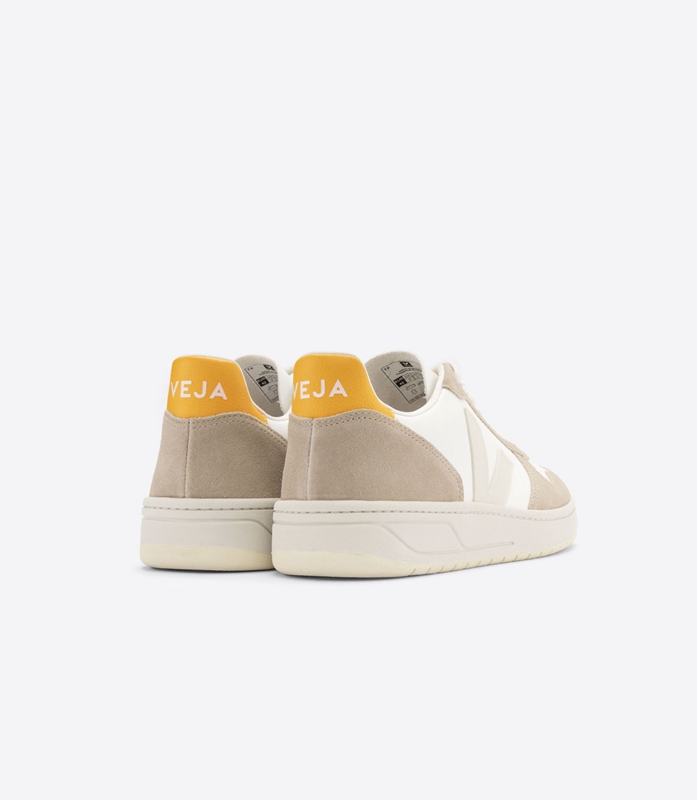 Grey Veja Leather Sahara Ouro Women's V-10 | FPDVH-0957