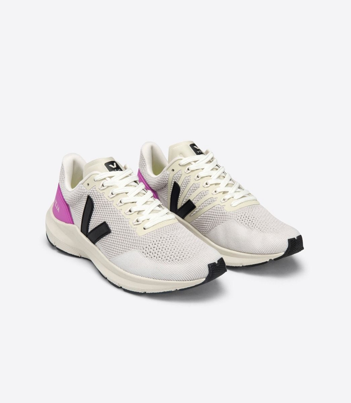 Grey Veja V-Knit Chalk Ultraviolet Women's Marlin | EGSNV-5961