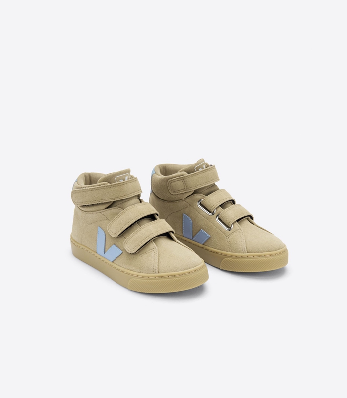 Khaki Veja Suede Dune Steel Kids' Esplar | AECTL-9851