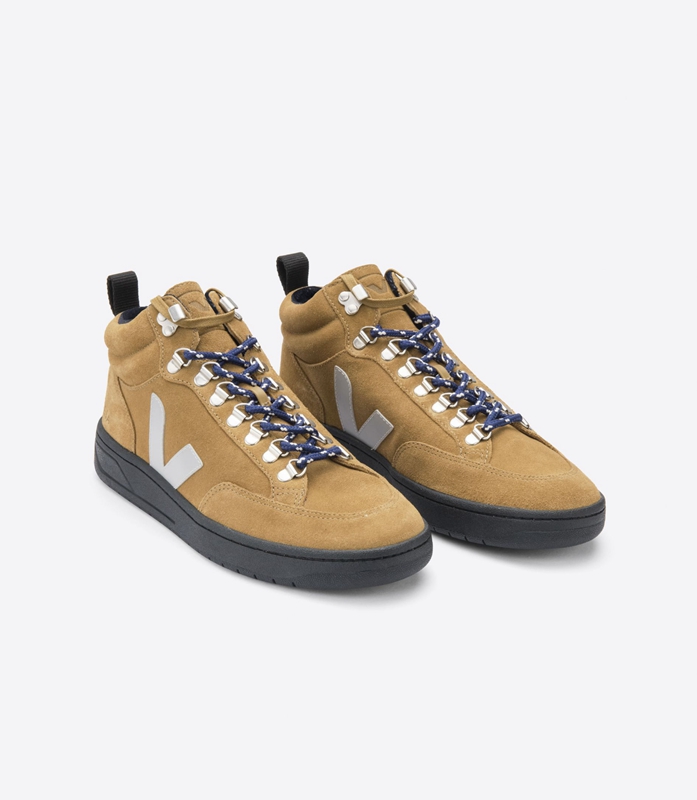 Khaki Veja Suede Tent Sole Men's Roraima | JRNBE-7684