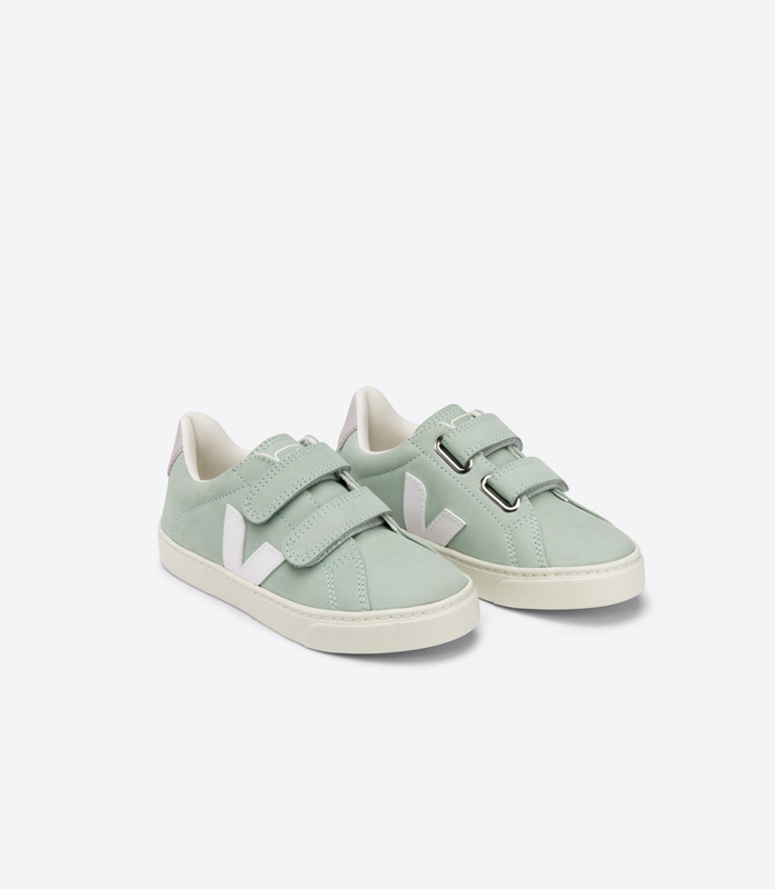 Mint Veja Nubuck Matcha Kids' Esplar | HTZLC-9417