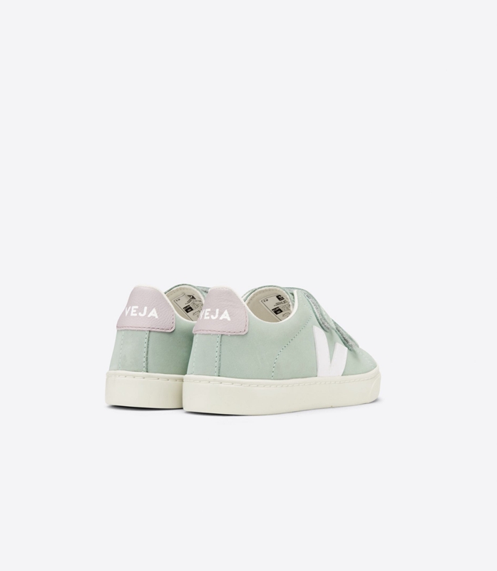 Mint Veja Nubuck Matcha Kids' Esplar | HTZLC-9417