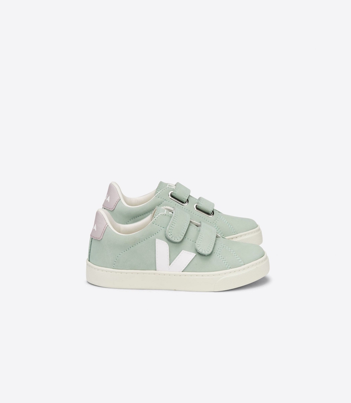 Mint Veja Nubuck Matcha Kids\' Esplar | HTZLC-9417