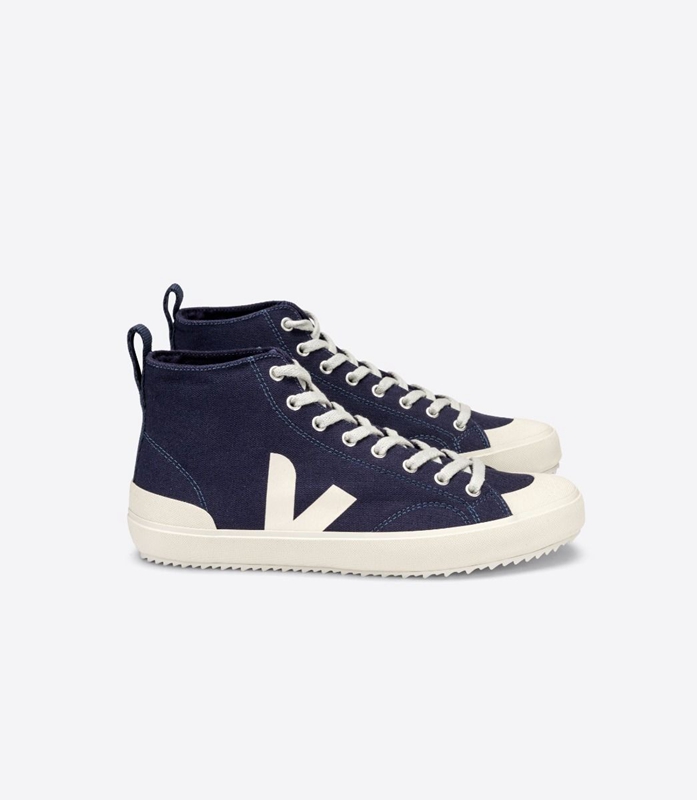 Navy Veja Ht Canvas Marine Pierre Women\'s Nova | NGILA-1294