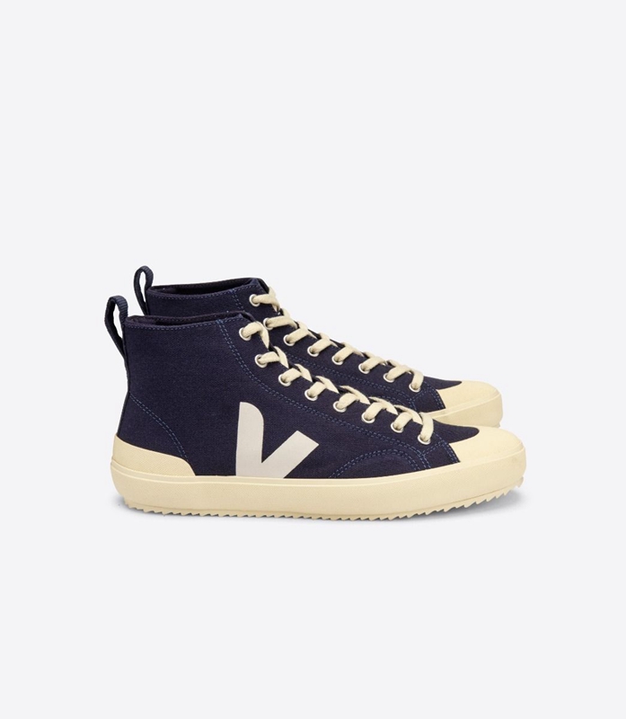 Navy Veja Ht Canvas Nautico Butter Sole Women\'s Nova | UZCBG-2816