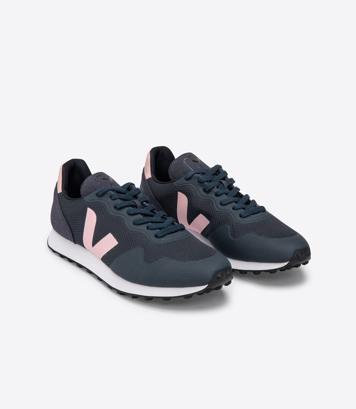 Navy Veja Rt Alveomesh Nautico Petale Women's Sdu | YRLJZ-9105