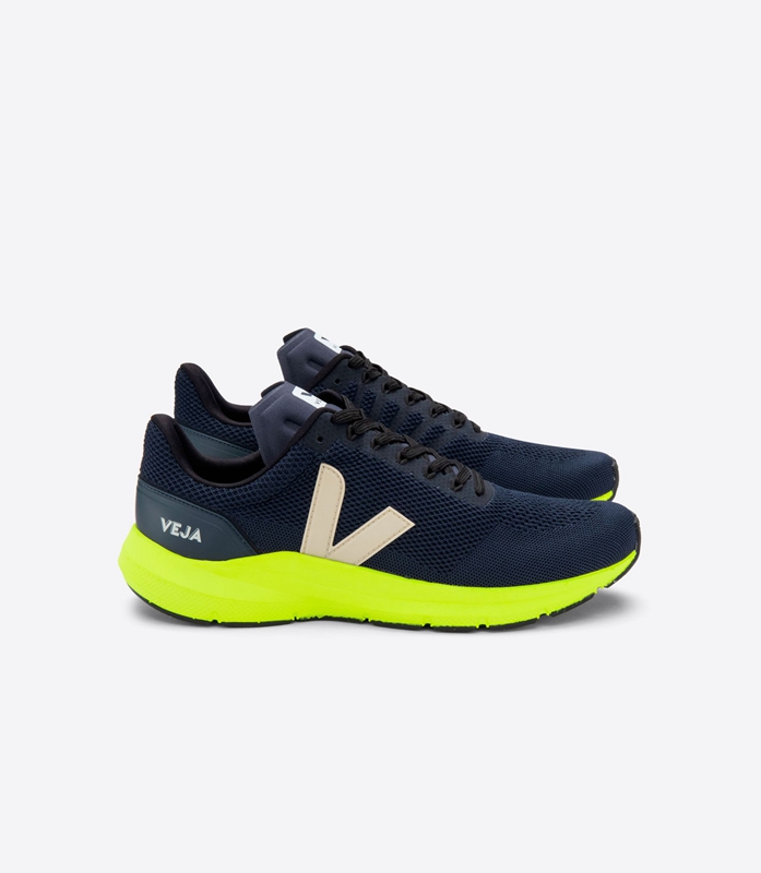 Navy Veja V-Knit Atomo Pierre Men\'s Marlin | IQELH-5164