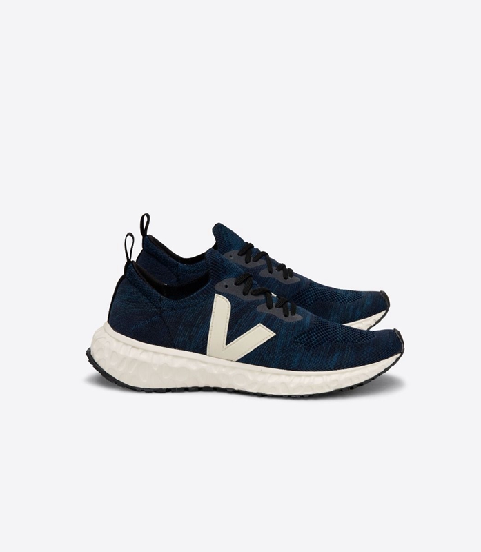 Navy Veja V-Knit Mix Blue Pierre Men\'s Thunderbird | NAKIC-1685