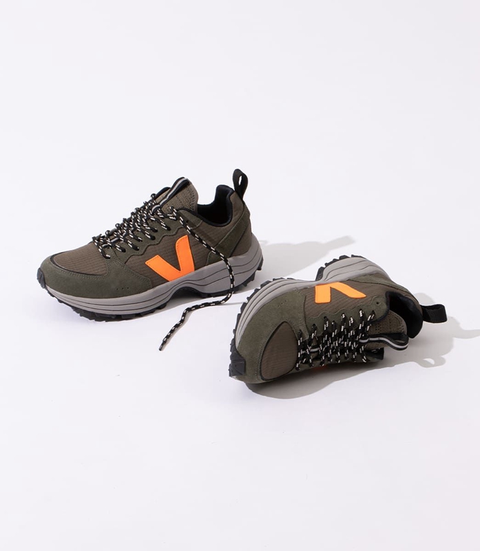 Olive Veja Ripstop Kaki Neon Women's Venturi | ZSJBA-8257