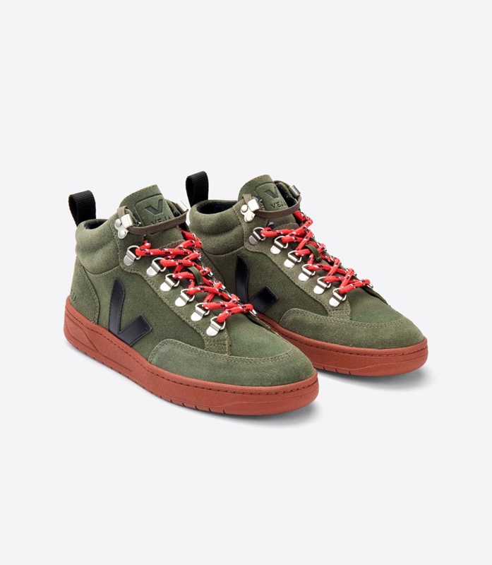 Olive Veja Suede Rust Sole Men's Roraima | KMLHJ-7985