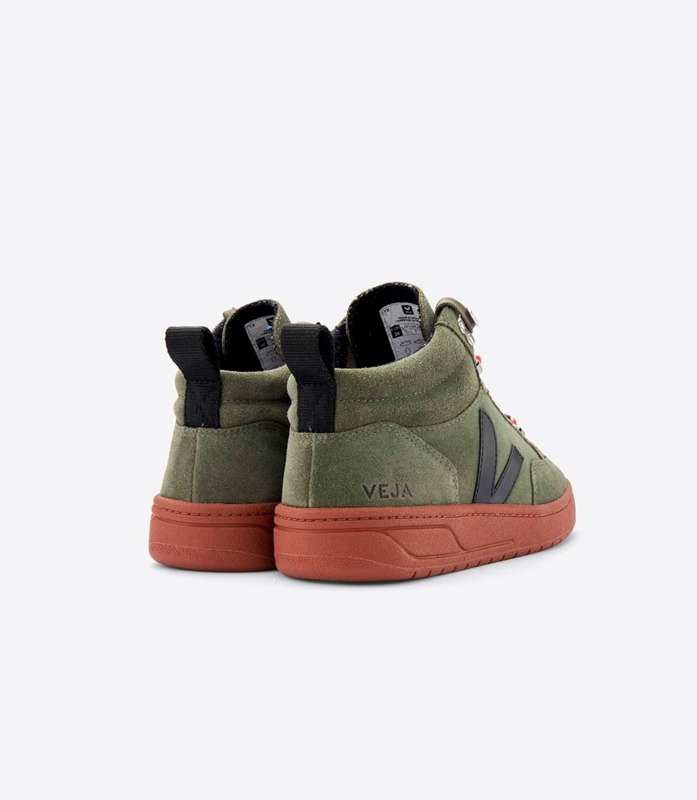 Olive Veja Suede Rust Sole Women's Roraima | VJELT-3671