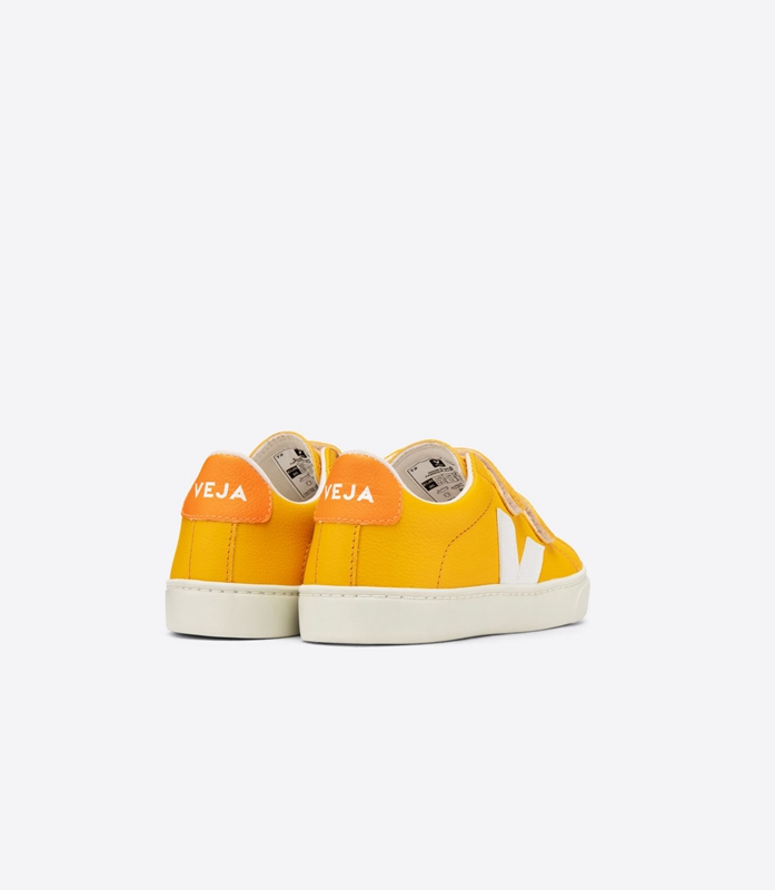 Orange Veja Leather Ouro Kids' Esplar | KIWFC-1702