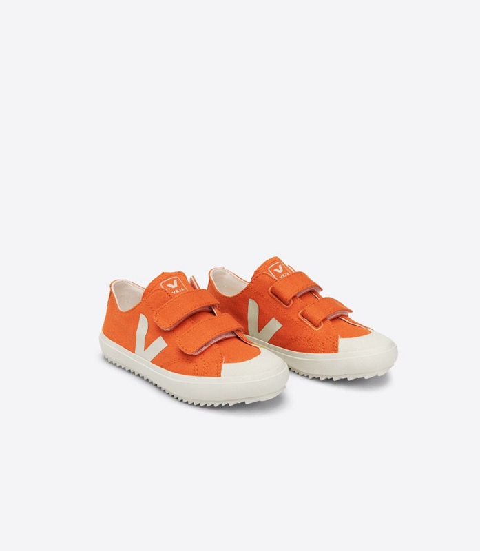 Orange Veja Ollie Canvas Pumpkin Pierre Kids' Ollie | UKGPC-2739