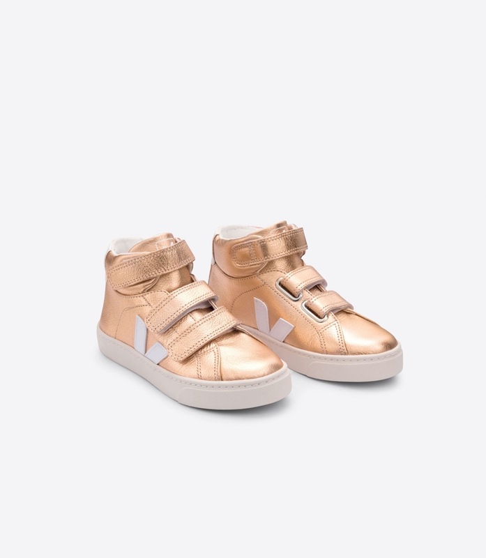 Pink Veja Leather Venus Kids' Esplar | NQPHU-6712