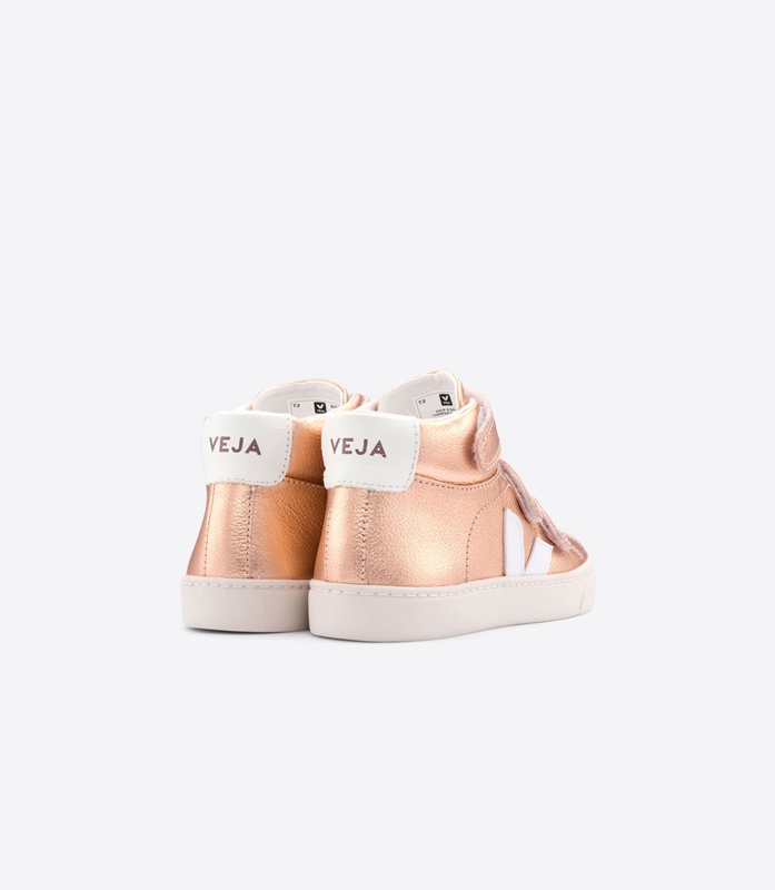 Pink Veja Leather Venus Kids' Esplar | NQPHU-6712