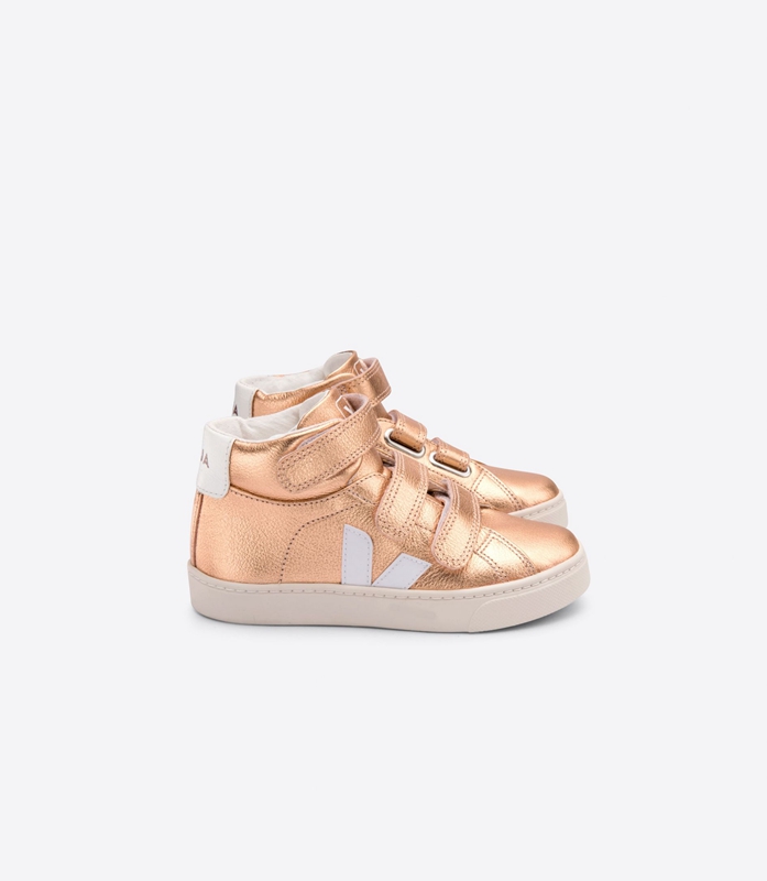 Pink Veja Leather Venus Kids\' Esplar | NQPHU-6712