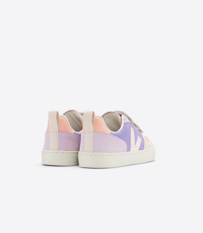 Purple Veja Suede Multico Lavande Kids' V-10 | ACISU-1720