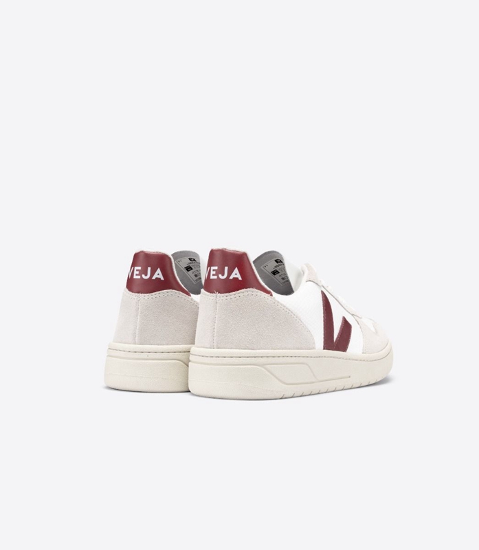 White Veja B-Mesh Natural Marsala Women's V-10 | EMPNH-8124