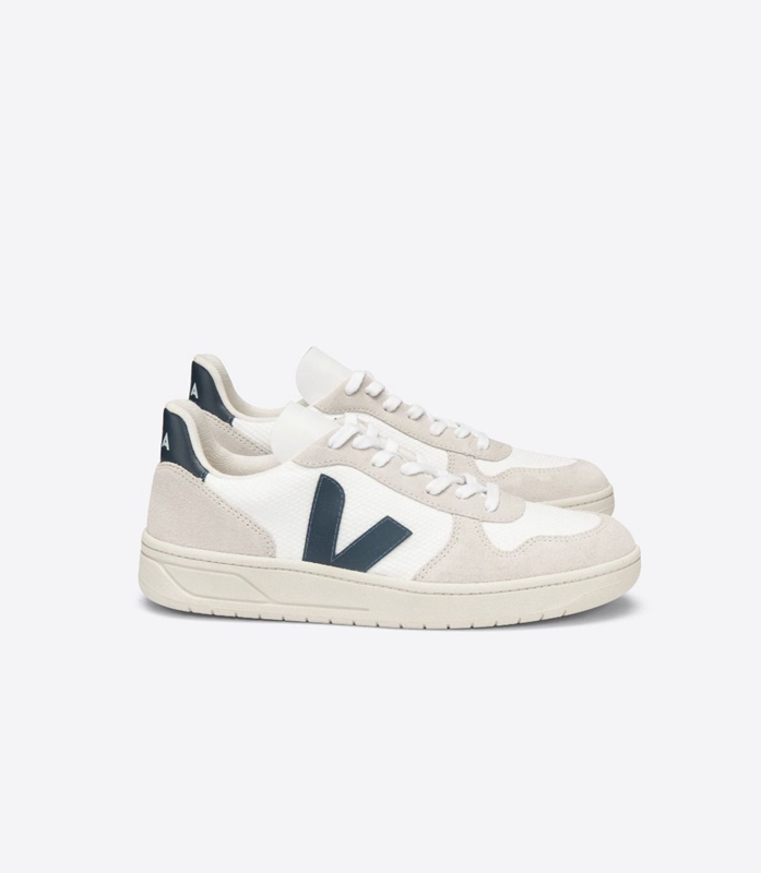 White Veja B-Mesh Nautico Women\'s V-10 | VUQIH-6857