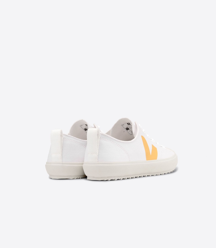 White Veja Canvas Ouro Women's Nova | OBPHU-1085