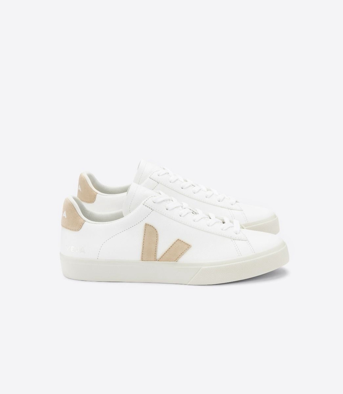 White Veja Chromefree Leather Almond Men\'s Campo | JBPHT-9451