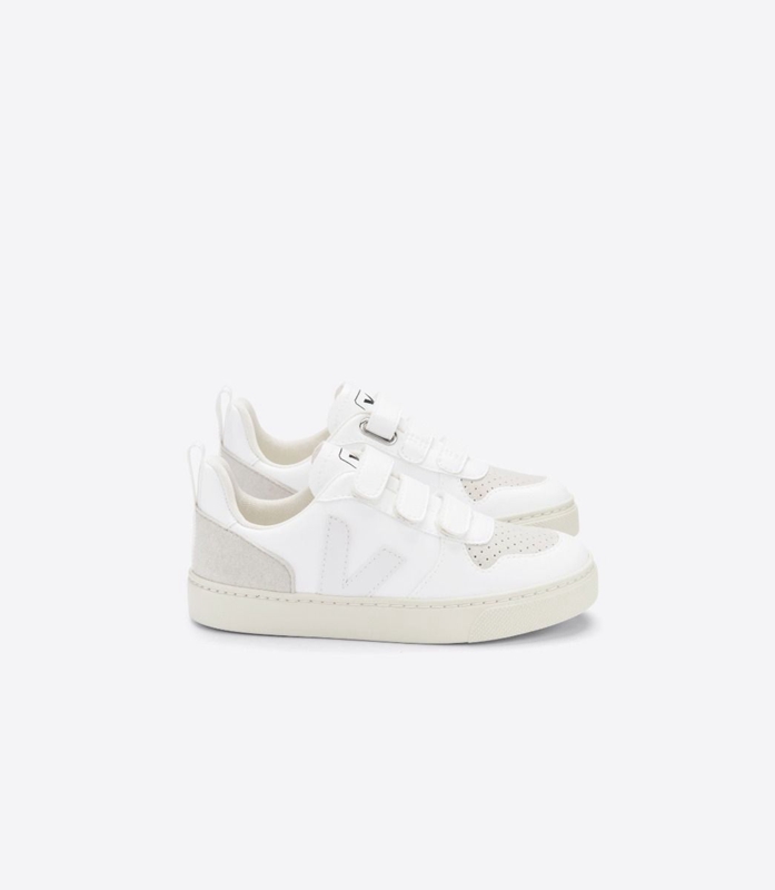 White Veja Cwl Natural Kids\' V-10 | NUBKY-6892