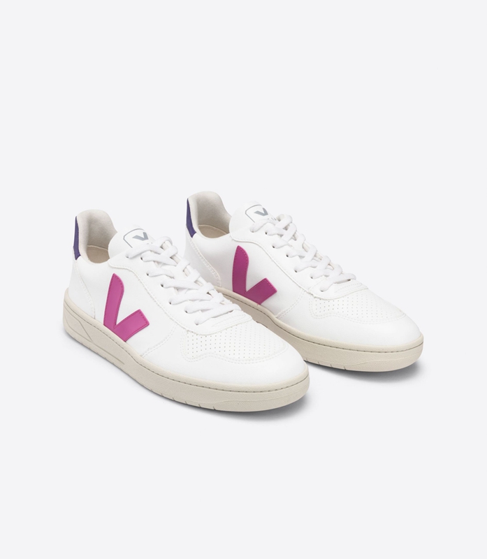 White Veja Cwl Ultraviolet Purple Women's V-10 | VGYSE-9587