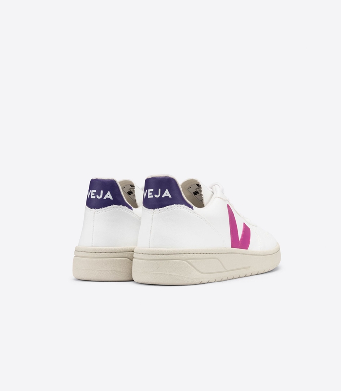 White Veja Cwl Ultraviolet Purple Women's V-10 | VGYSE-9587