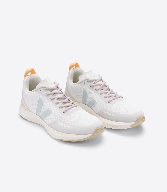 White Veja Engineered-Mesh Eggshell Menthol Women's Impala | NURTO-1452