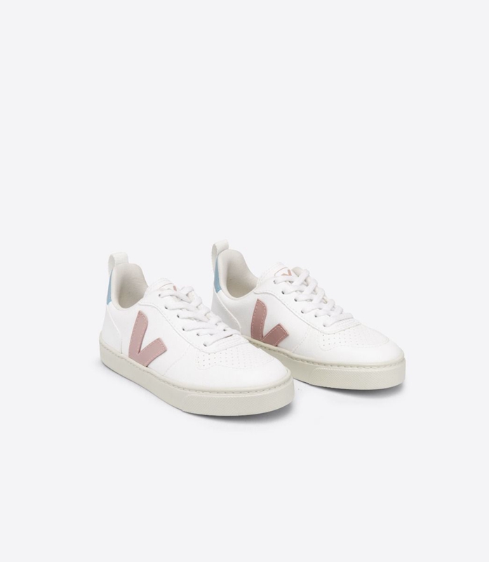 White Veja Laces Cwl Babe Blue Kids' V-10 | EFODH-0619